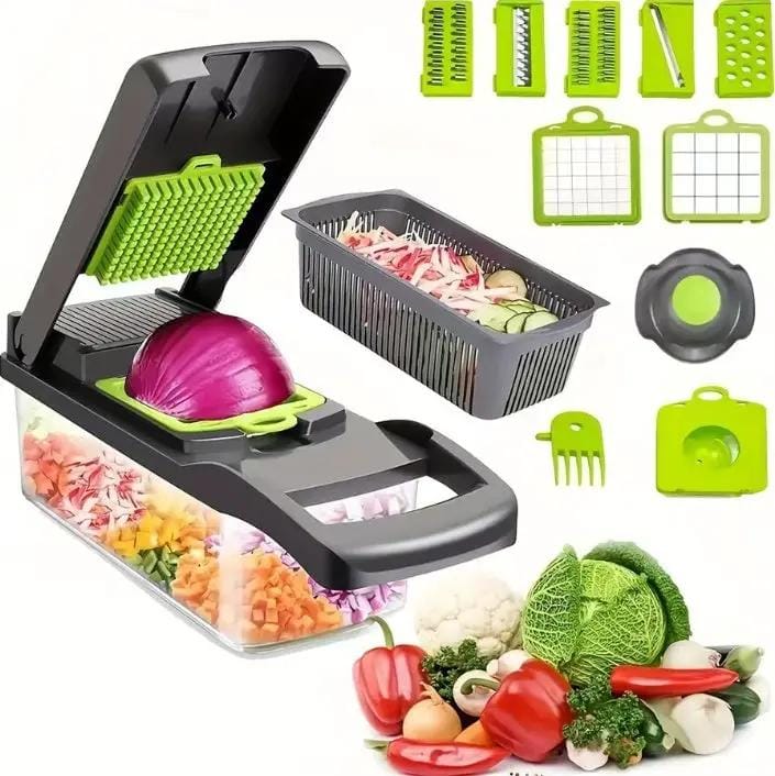 g8buynz Multifunctional Vegetable Chopper and Slicer  16 in 1 Kitchen Accessories Multifunctional Vegetable Chopper and Slicer  16 in 1 Kitchen Accessories