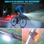 Habicare HBC Bicycle Light Set (Front & Rear) Habicare USB Rechargeable Bike Light Set