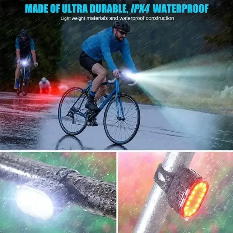 Habicare HBC Bicycle Light Set (Front & Rear) Habicare USB Rechargeable Bike Light Set
