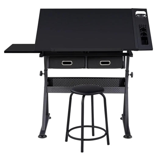 Drafting Table/Stool Set with Adjustable Table Angles & Heights All-in-One – view 1