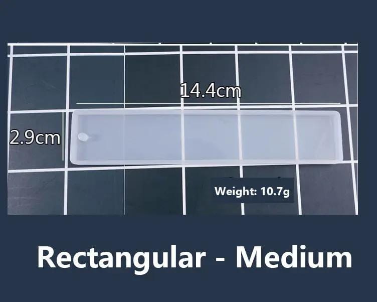 DIY Bookmark Resin Moulds Jewelry Making DIY Craft Tools - Rectangular – view 2