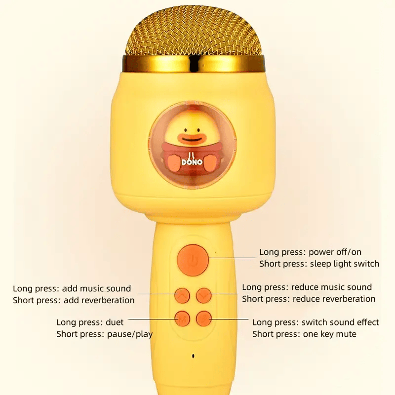 Microphone Wireless Bluetooth Singing Rechargeable Karaoke – view 5