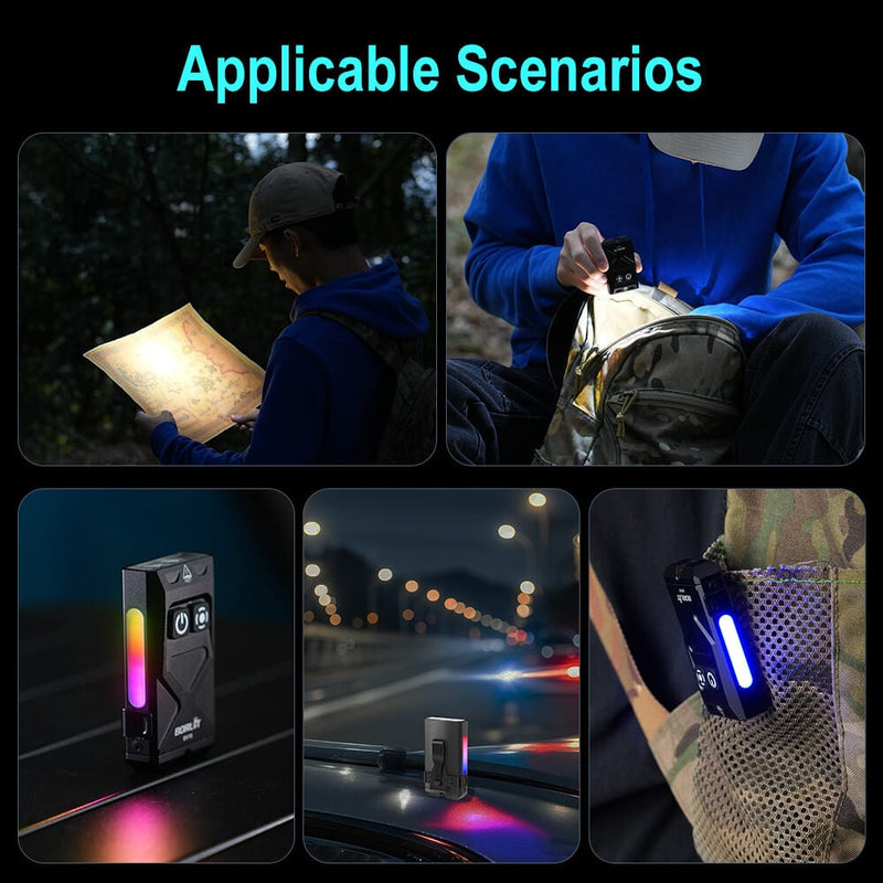 BORUIT EV15 Mini Light Rechargeable Torch EDC Work Lamp Keychain LED Flashlight – view 7