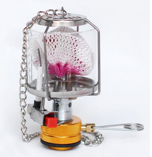 Mead's Supply & Equipment Outfitters limited Camping Lighting Portable Gas Camping Lantern With Copper And Steel Electronic Ignition Portable Copper and Steel Gas Camping Lantern