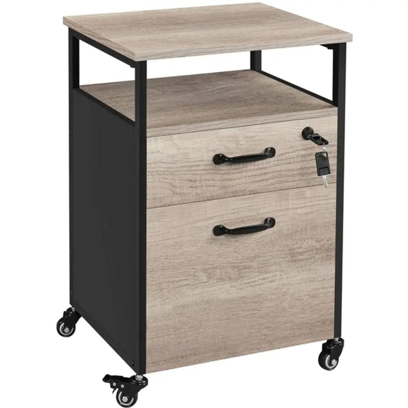 Yaheetech Mobile Office File Cabinet Mobile Office File Cabinet
