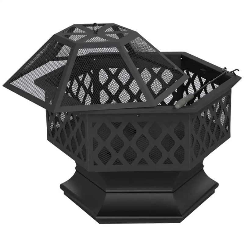 Yaheetech 24in Heavy Duty Fire Pit 24in Heavy Duty Fire Pit