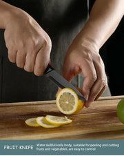 Zendrop 3 Piece Black Blade Kitchen Knife Set For Cooking 3Cr13 Stainless Steel 3 Piece Black Blade Kitchen Knife Set 3Cr13 Steel
