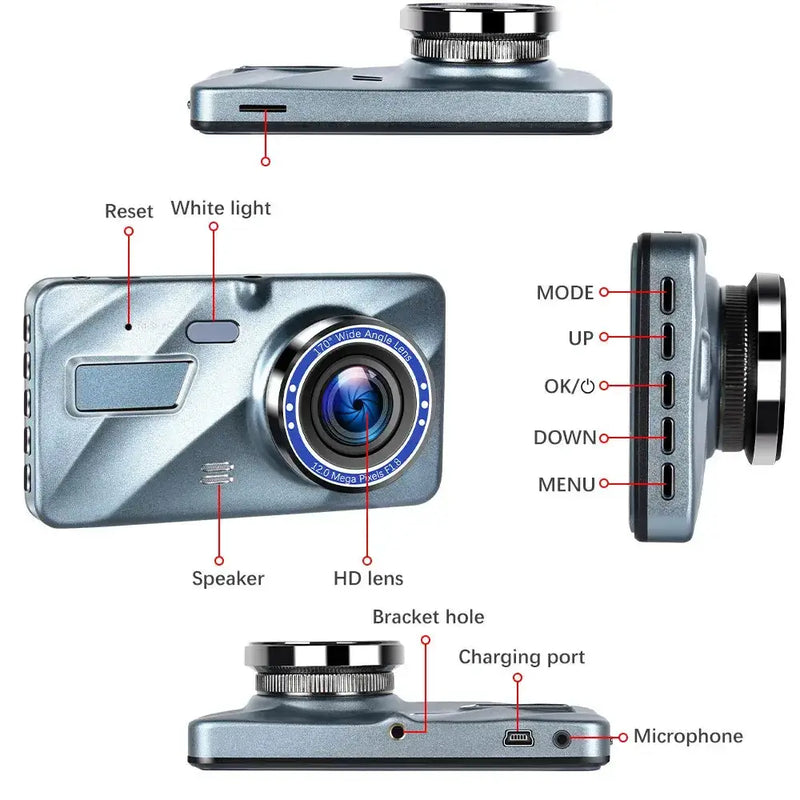 Habicare HBC Dash Cam (Full HD - Front & Rear) Dash Cam (Full HD - Front & Rear)