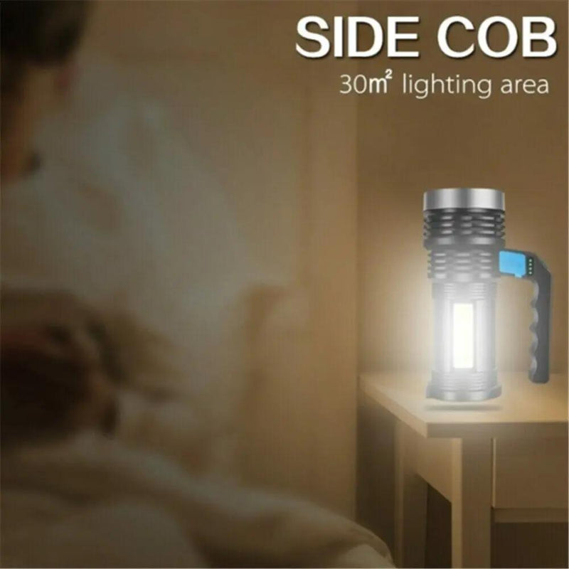Super Bright Super Bright LED Torch Tactical 4 Models USB Rechargeable Flashlight – view 3