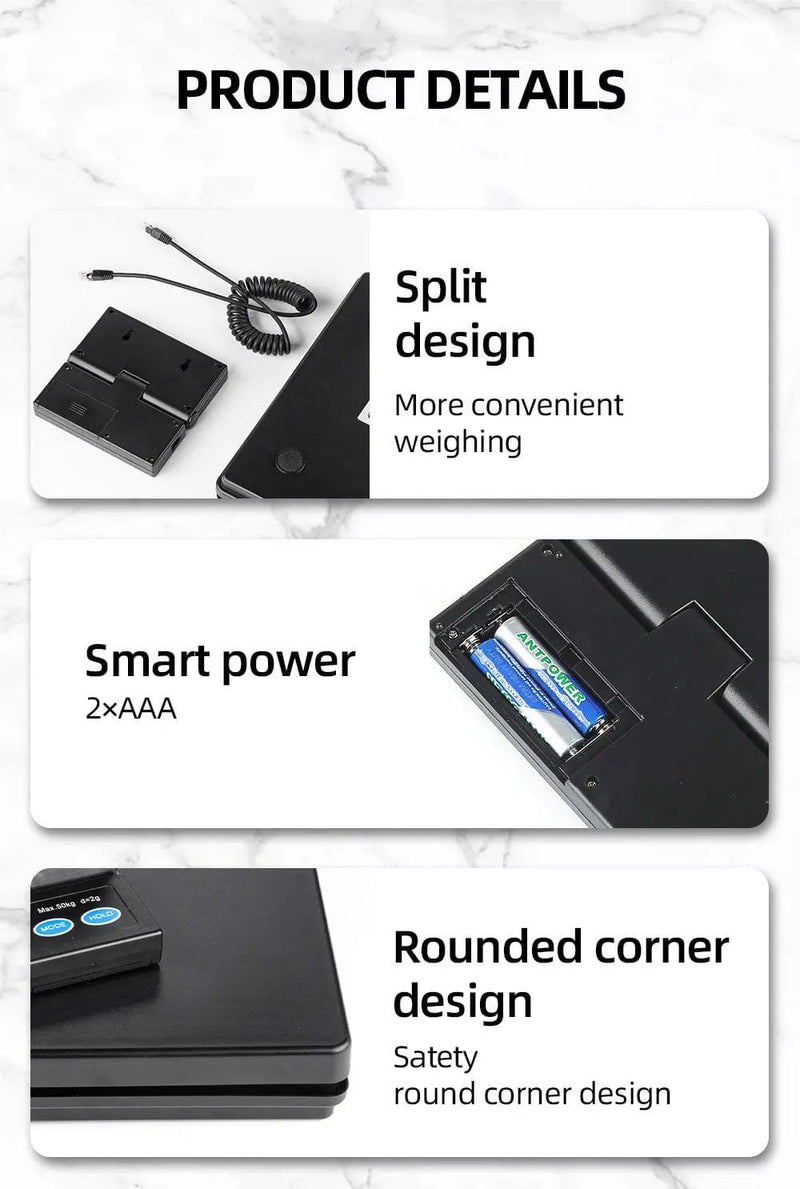 50KG Digital Electric Platform Scale Postal – view 5