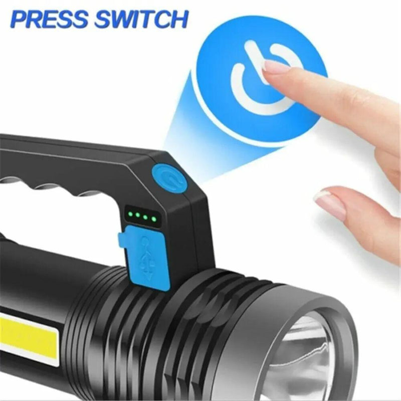 Super Bright Super Bright LED Torch Tactical 4 Models USB Rechargeable Flashlight – view 2