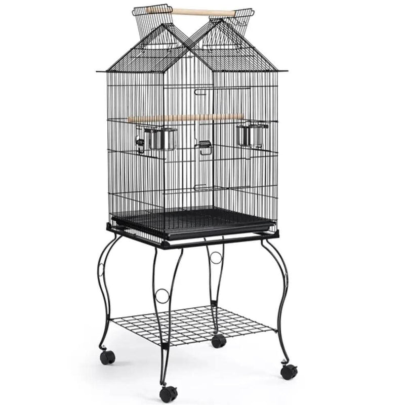 Yaheetech H145cm Open Top Metal Parrot Cage Bird Cage H145cm Open Top Metal Parrot Cage Bird Cage