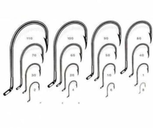 Beak Hooks 1/0 2/0 3/0 4/0 5/0 6/0 7/0 8/0 9/0 10/0- 100 pcs – view 1