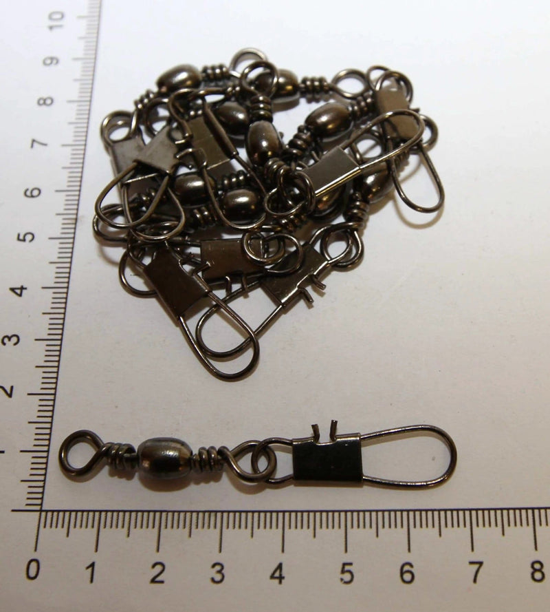 Decoro CRANE SWIVEL BLACK CRANE SWIVEL 4/0  X 100PCS Decoro Black Crane Swivel Four O 100 PCS