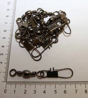 Decoro HOOKS Bulk Barrel Swivel Black 3/0 + Interlock Snap Bulk Barrel Swivel Black 3 Zero Interlock Snap Decoro