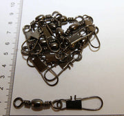 Decoro HOOKS Bulk Barrel Swivel Black 5/0 + Interlock Snap 100pk Decoro Bulk Barrel Swivel Five Zero Interlock Snap 100
