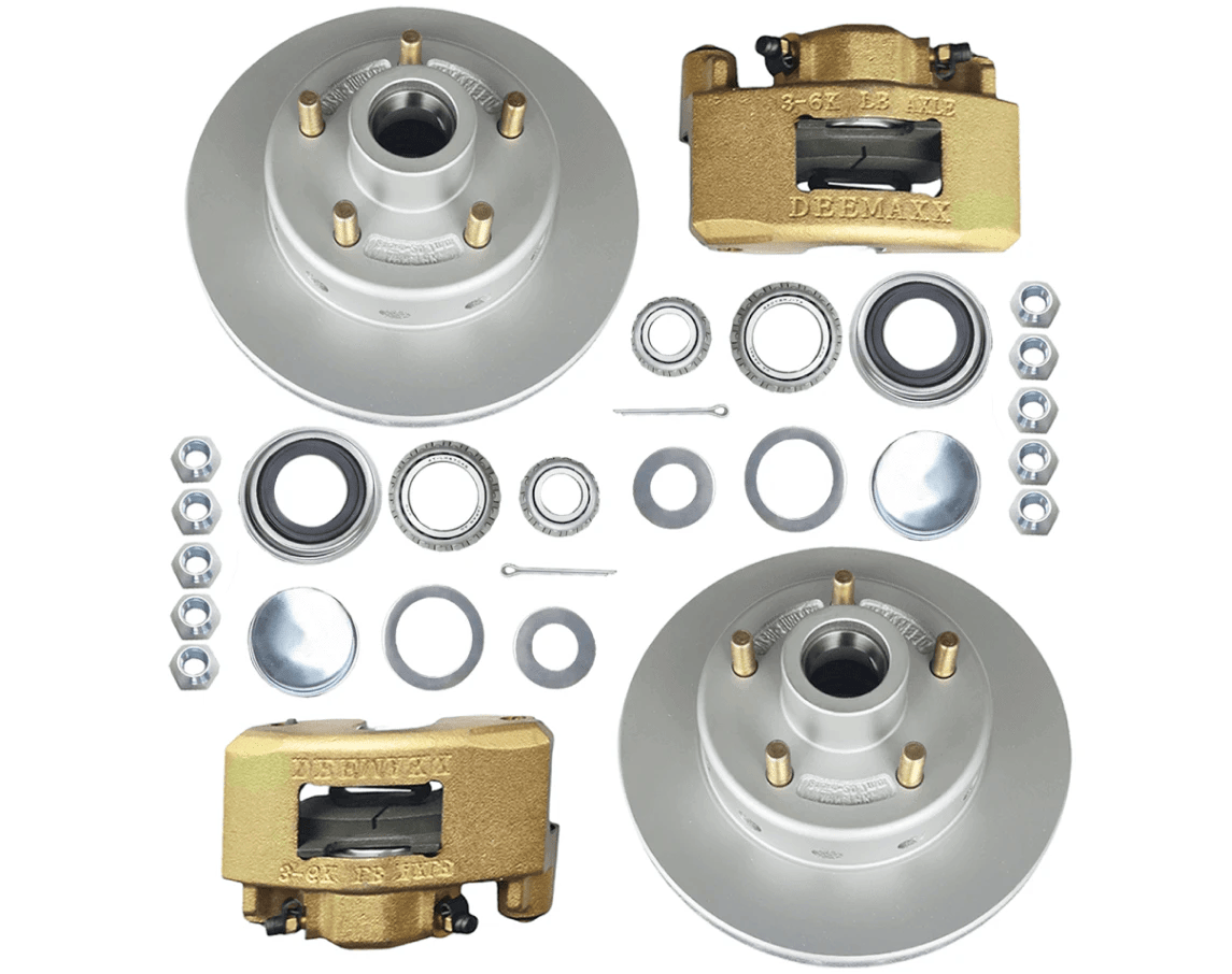 DeeMaxx DMX DB Hub Kit 1500KG Gold Calps For Trailer Braking Systems Heavy Duty Ready
