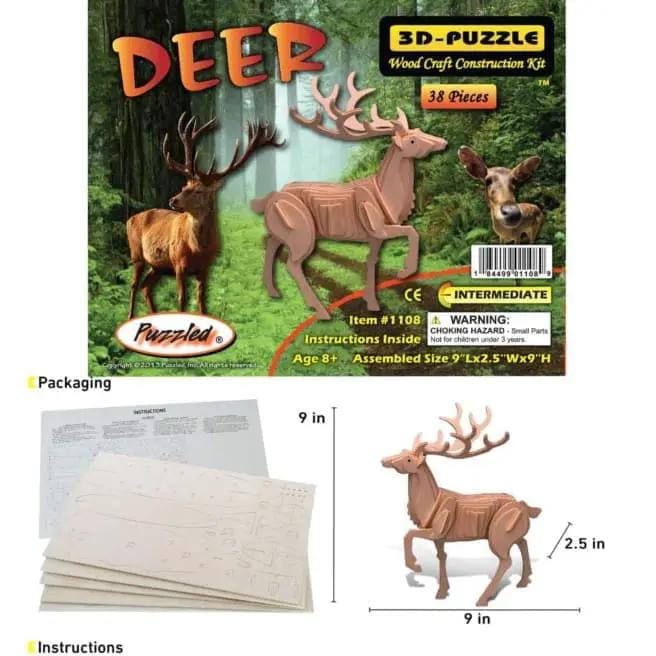 9eight5 3D Puzzle Deer Deer