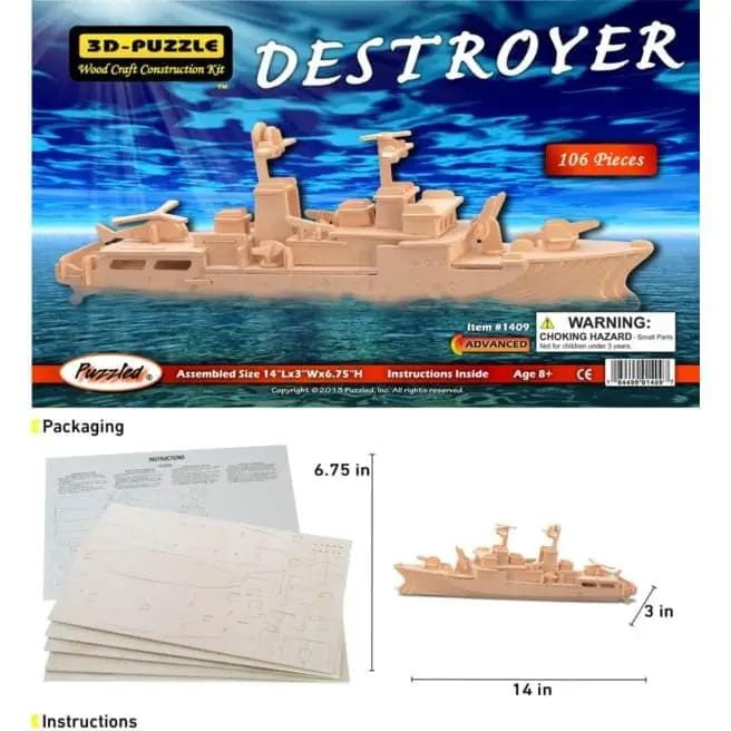 9eight5 3D Puzzle Destroyer Destroyer