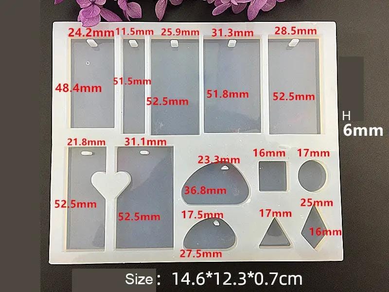Resin Art NZ Moulds Necklace Pendant Silicone Moulds Necklace Pendant Silicone Moulds | NZ