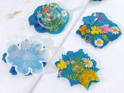 Resin Art NZ Moulds Coaster Moulds - Flowers (4pcs pack) Coaster Moulds - Flowers (4pcs pack) | NZ
