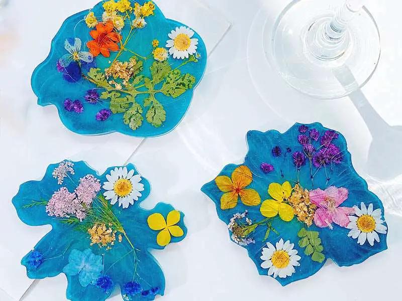 Resin Art NZ Moulds Coaster Moulds - Flowers (4pcs pack) Coaster Moulds - Flowers (4pcs pack) | NZ
