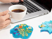 Resin Art NZ Moulds Coaster Moulds - Flowers (4pcs pack) Coaster Moulds - Flowers (4pcs pack) | NZ