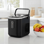 Devanti 12kg Ice Maker Machine 1.3L w/Scoop Holder Black – view 8