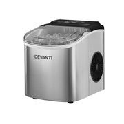 Devanti 12kg Ice Maker Machine w/Self Cleaning Silver – view 7