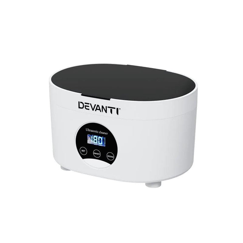 Devanti 600ml Ultrasonic Cleaner Timer Jewellery Glasses Cleaning Machine Degas – view 3
