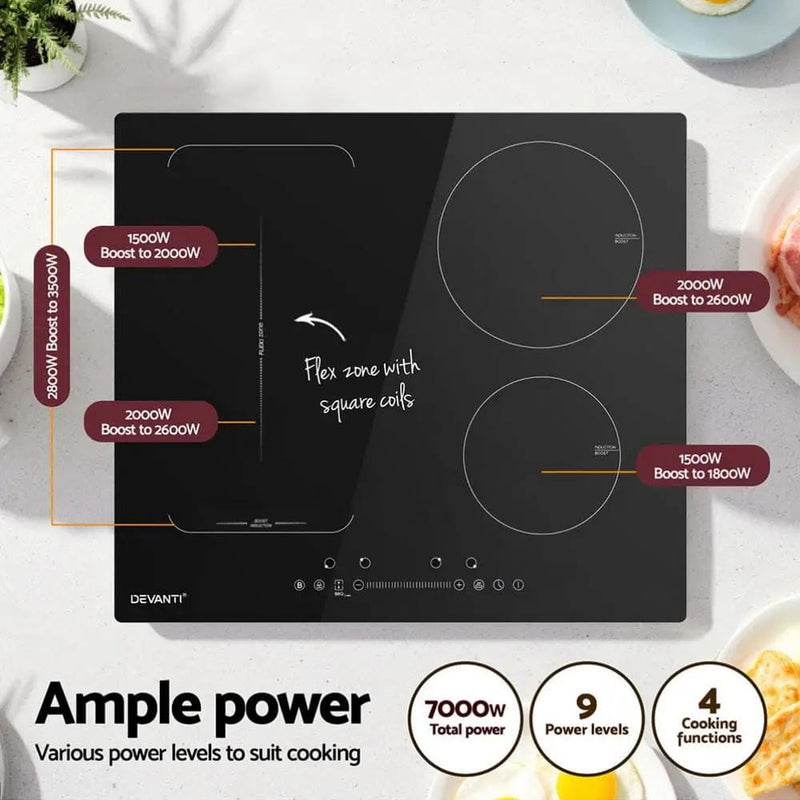 Devanti Induction Cooktop 60cm Electric Cooker – view 5