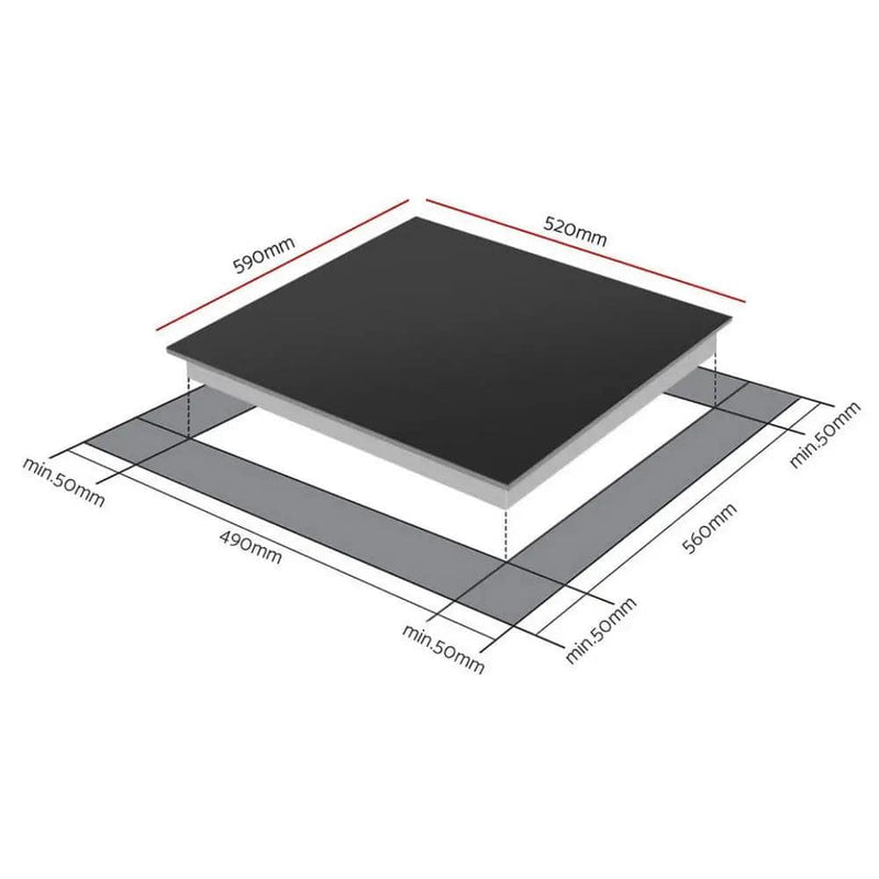 Devanti Induction Cooktop 60cm Electric Cooker – view 3