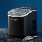 Devanti Portable Ice Maker Machine Ice Cube Tray 12kg Bar Countertop Black – view 1