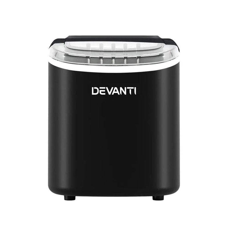 Devanti Portable Ice Maker Machine Ice Cube Tray 12kg Bar Countertop Black – view 3