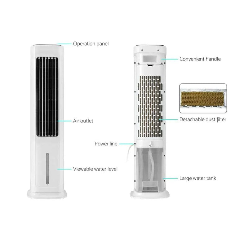 Devanti Tower Evaporative Air Cooler Conditioner Portable Cool Fan Humidifier 6L – view 6