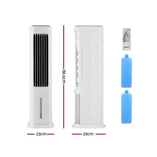 Devanti Tower Evaporative Air Cooler Conditioner Portable Cool Fan Humidifier 6L – view 2