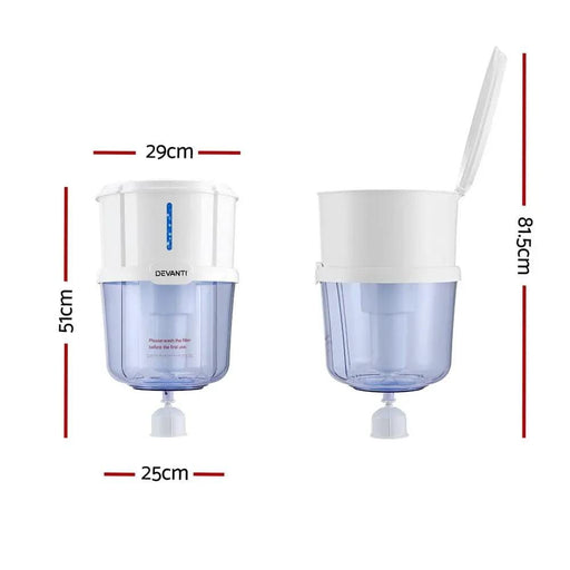 Devanti Water Cooler Dispenser 15L Filter Bottle – view 2