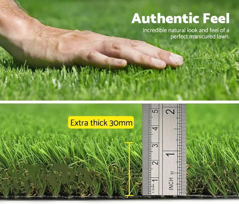 Two Pieces 1X10M Artificial Grass 30MM 20M2 – view 4