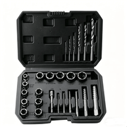 salelink.co.nz Unbranded 26PCS Easy Out Stripped Screw Remover Socket Set Tool 26 Piece Easy Out Screw Extractor Set Kit