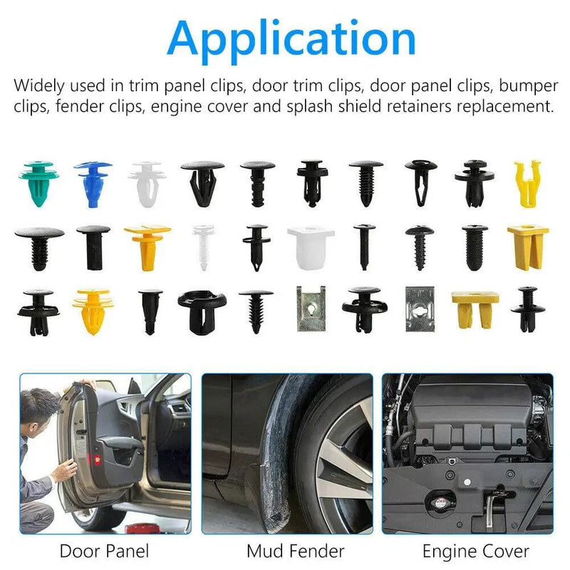 salelink.co.nz Unbranded 500PCS Car Body Trim Clips 500PCS Car Body Trim Clips | Action Outdoors NZ