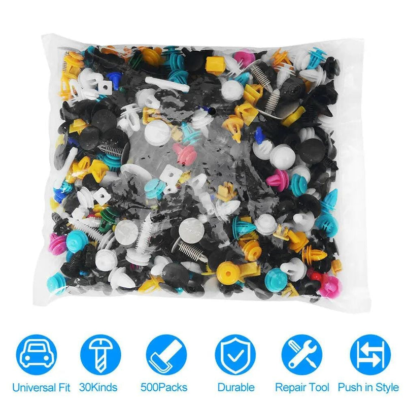 salelink.co.nz Unbranded 500PCS Car Body Trim Clips 500PCS Car Body Trim Clips | Action Outdoors NZ