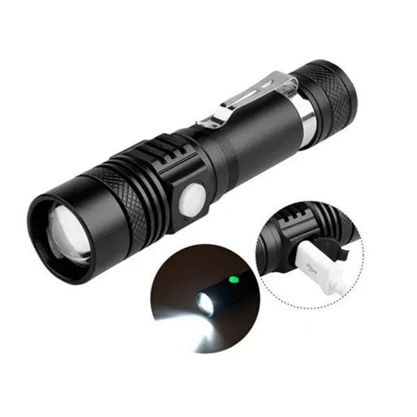 2000 Lumen LED Flashlight Aluminum Alloy Torch USB Rechargeable T6 – view 1