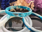 Resin Art NZ Moulds Bracelet Moulds - Diamond-Shaped Surface Bracelet Moulds - Diamond-Shaped Surface | NZ
