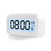 Digital Alarm Clock – Battery Operated with Indoor Temperature & Light Sensor Backlight (3 colors available) – view 6