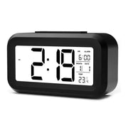 Digital Alarm Clock – Battery Operated with Indoor Temperature & Light Sensor Backlight (3 colors available) – view 1