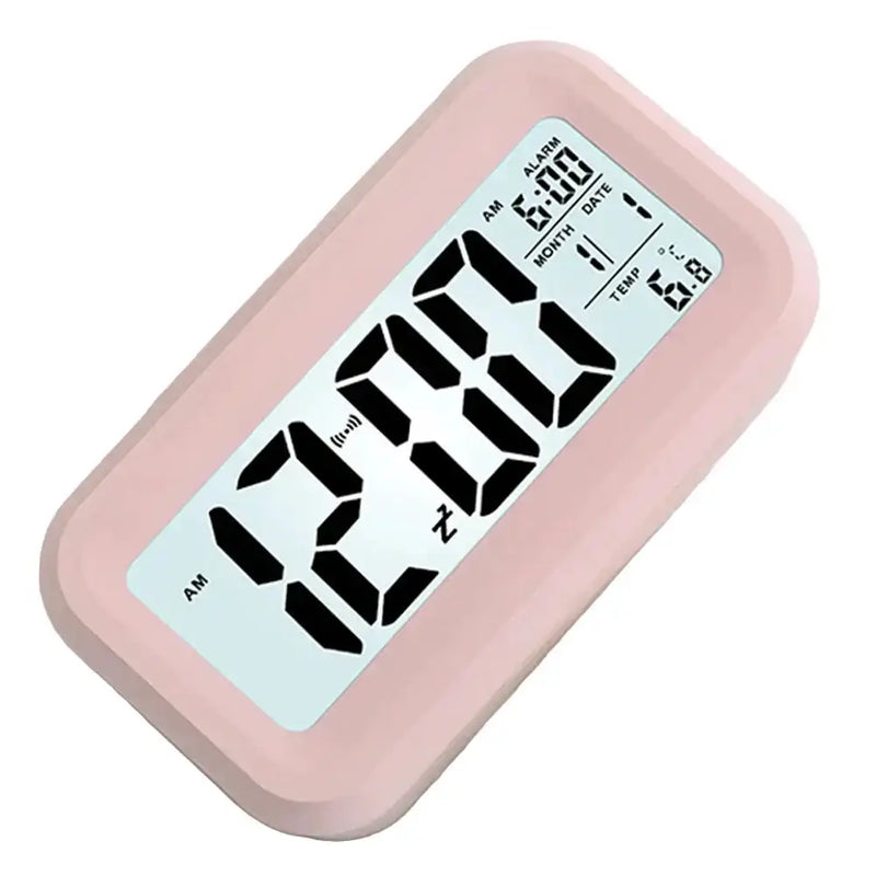 Digital Alarm Clock – Battery Operated with Indoor Temperature & Light Sensor Backlight (3 colors available) – view 9