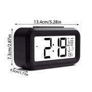 Digital Alarm Clock – Battery Operated with Indoor Temperature & Light Sensor Backlight (3 colors available) – view 12