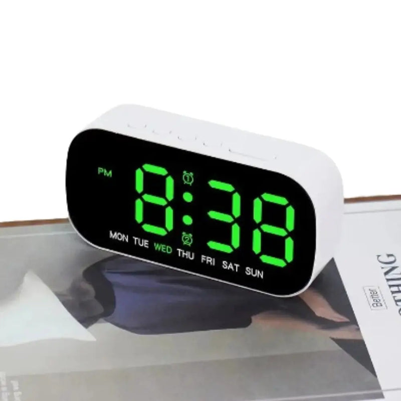 Digital Alarm Clock – USB Powered LED (different colours available) – view 2