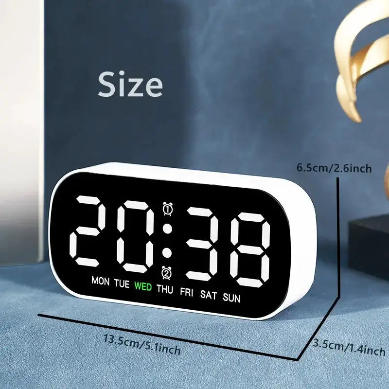 Digital Alarm Clock – USB Powered LED (different colours available) – view 6