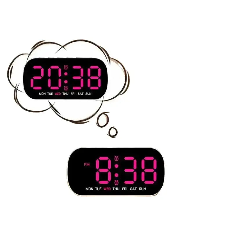 Digital Alarm Clock – USB Powered LED (different colours available) – view 13